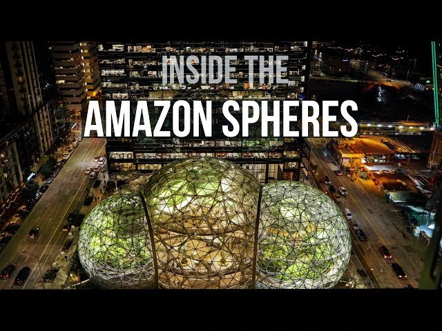 Amazon Spheres headquarters building in Seattle Washington — working at Amazon US 2026