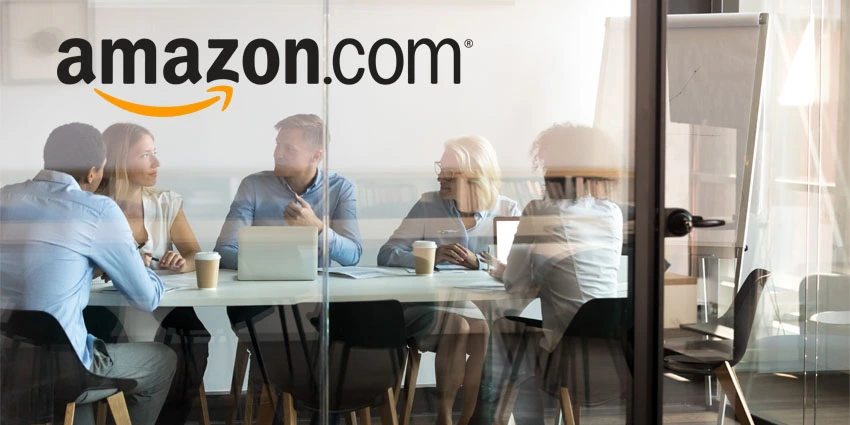 Team working together in modern professional office environment — is Amazon the right fit